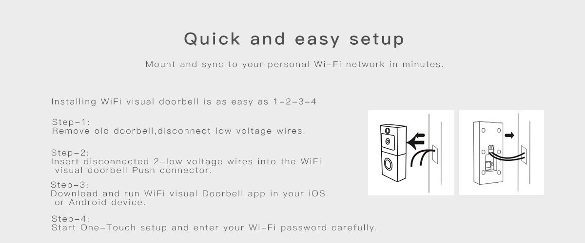 wifi video doorbell wd-610